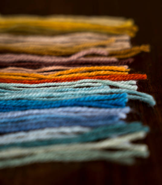 istock Close-up of Colorful Hand-Dyed Yarn 1801681273
