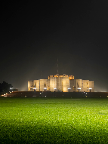 National parliament house of Bangladesh. One of the famous architecture in Bangladesh.