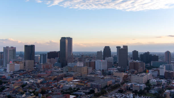 istock Downtown New Orleans, Louisiana at sunset 1801692258