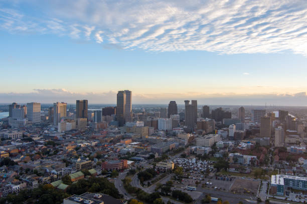 istock Downtown New Orleans, Louisiana at sunset 1801692259