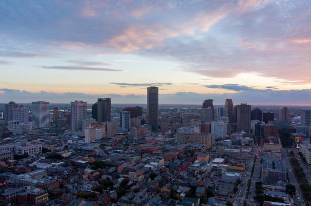 istock Downtown New Orleans, Louisiana at sunset 1801693883