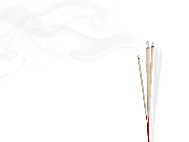 incense smoke stock photo