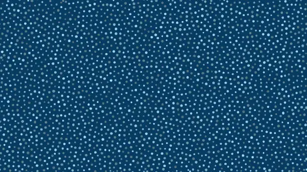 Vector illustration of Abstract stippled seamless background. Winter, christmas, sky