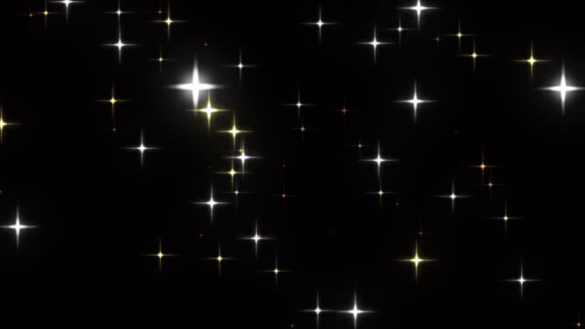 The background consists of particles of glittering stars and has an alpha channel