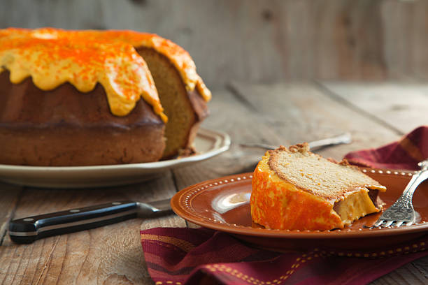Pumpkin Spice Bundt Cake with cream cheese frosting