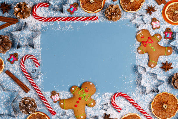 istock Christmas food background 1801751013