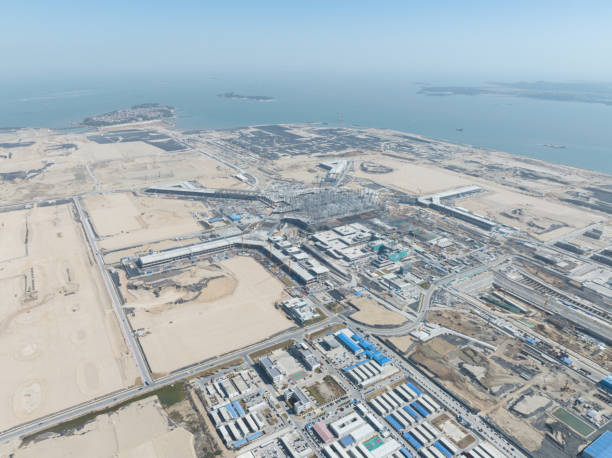 istock The seaside airport under construction 1801772937