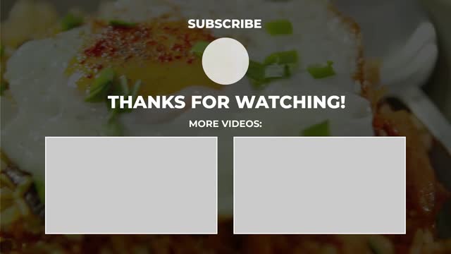 Food youtube endscreen minimalis style