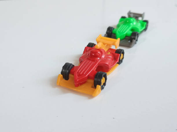 Green racing car toy.