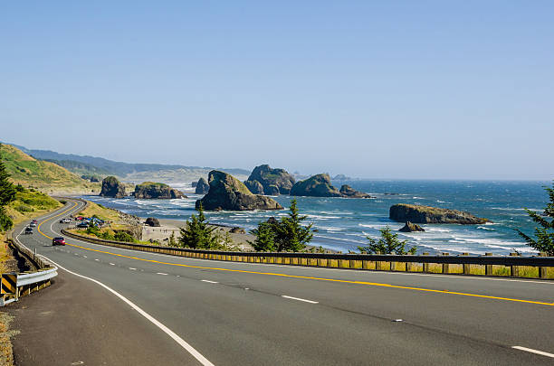 istock A winding coastal road on a clear day 180178967