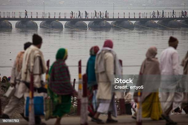 Hindu Devotees Walk Stock Photo - Download Image Now - Awe, Carrying, Contemplation