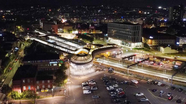 istock Newport Train Station night 1801812725