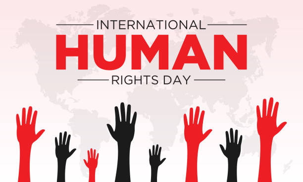 Human rights day is observed every year on december 10. Vector illustration on the theme of international human rights day. Template for banner, greeting card, poster with background. Human rights day is observed every year on december 10. Vector illustration on the theme of international human rights day. Template for banner, greeting card, poster with background. Human Rights Day stock illustrations