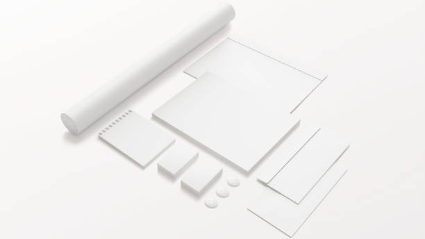 istock Visual Brand Identity Mockup, Corporate Stationery 3D Rendering 1801816938