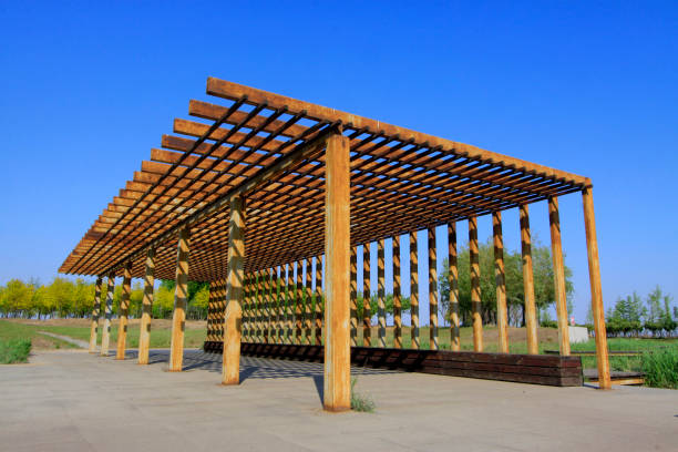 istock Oxidation rust steel beams in the park 1801858940