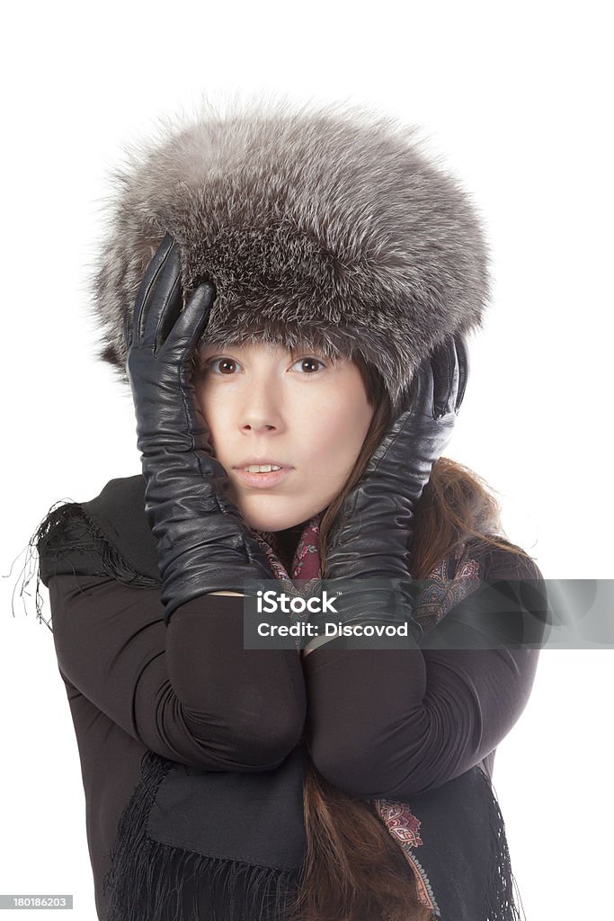 Animé femme en tenue d'hiver - Photo de A la mode libre de droits