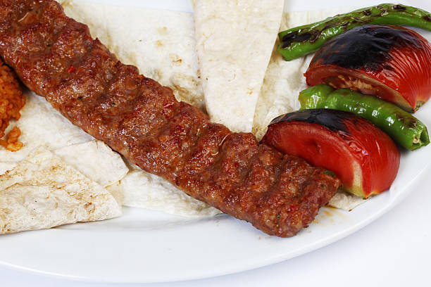 turkish kebab stock photo