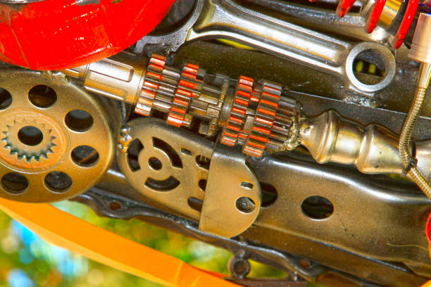 istock Spring gear metal parts plant 1801874438