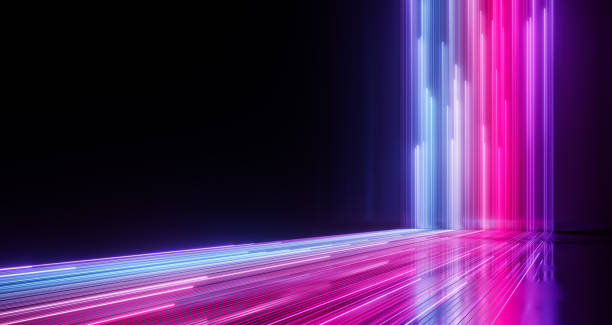 istock Abstract many colours line speed trail background. 1801883501