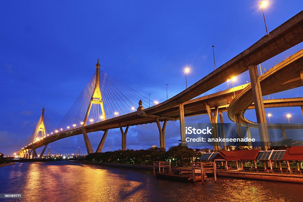 Bhumibol Bridge - Lizenzfrei Architektur Stock-Foto