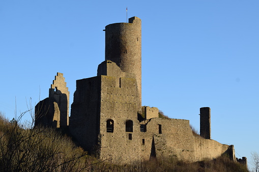 Monreal, Germany - 12/12/2022: Löwenburg, hill side