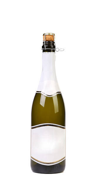 Champagne bottle without top foil.