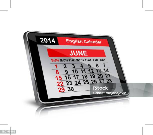 Calendario - Immagini vettoriali stock e altre immagini di 2014 - 2014, Affari, Agenda