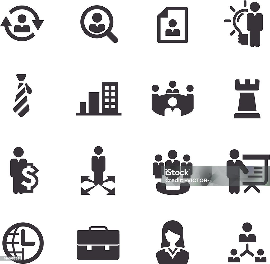 Iconos de gestión de Acme serie - arte vectorial de Corbata libre de derechos