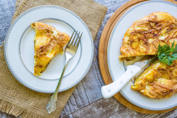 istock Delicious Turkish foods; fried eggs with potatoes. 1801971668