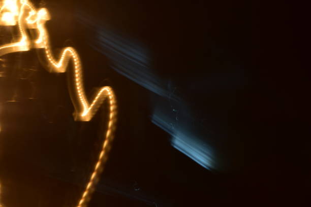 istock Abstract lights in night. Long exposure photography 1801982218