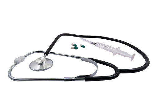 The stethoscope is a medical device for auscultation, or listening to internal sounds of an animal or human body