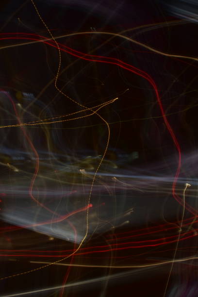 istock Abstract lights in night. Long exposure photography 1801989188