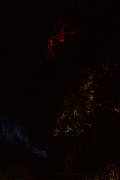 istock Abstract lights in night. Long exposure photography 1801992318