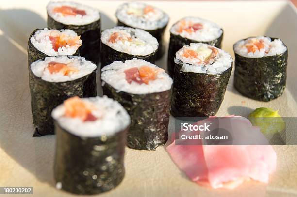 Maki Sushi Set Stock Photo - Download Image Now - Asian Culture, Collection, Cucumber