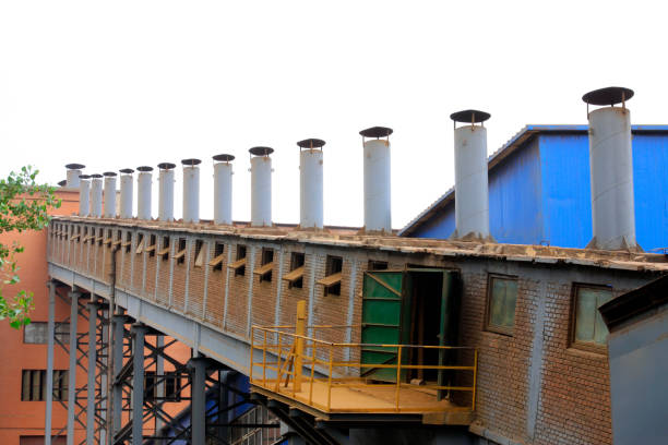 Sintering workshop of landscape architecture in a steel mill