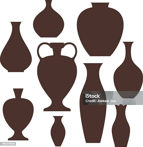 Vaso - Immagini vettoriali stock e altre immagini di Anfora - Anfora, Antico - Vecchio stile, Arredamento