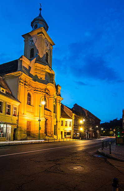 The cathedral of St. Peter and Paul in Brasov, was erected during 1776-1882 on the ruins of a church. The architecture of the main facade is pure Baroque and comprises a lot of decorative elements.