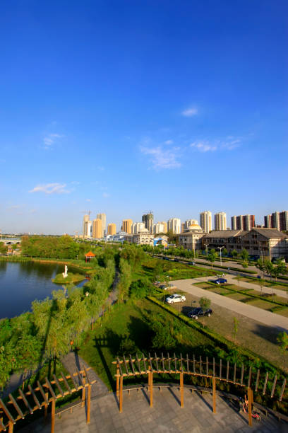 istock North river park building scenery, LuanNan county, China. 1802030396