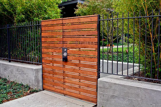 Photo of wooden gate