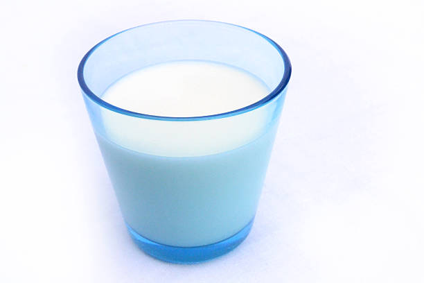 Glass of milk stock photo