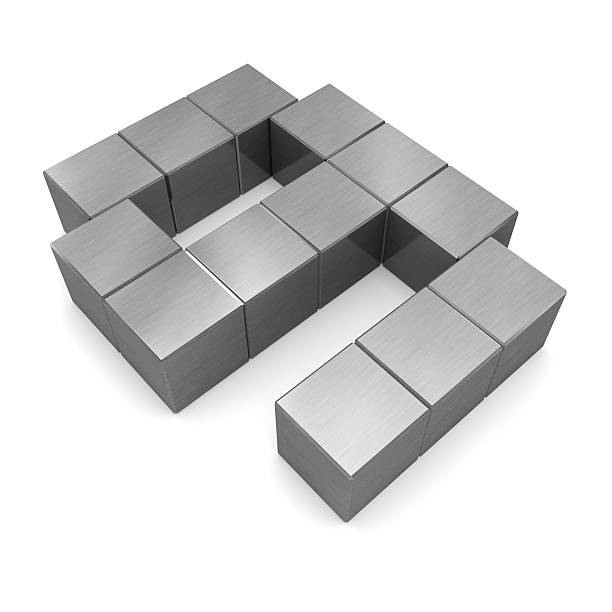 istock number 9 cubic metal 180204932