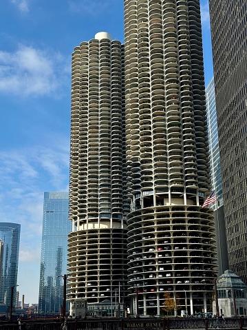 Skyscrapers in a finance district