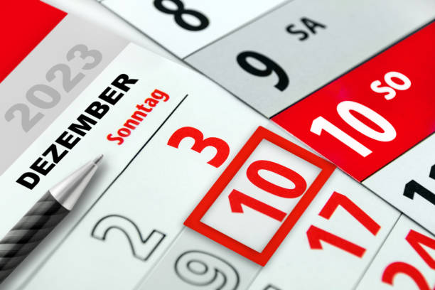 istock German calendar 2023 December 10 Sunday 1802060075