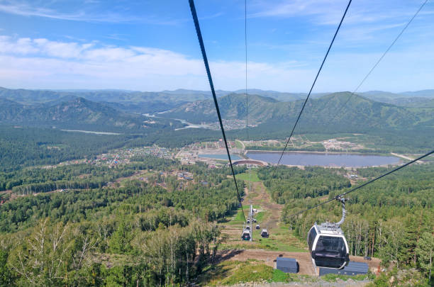 istock Funicular at the Manzherok resort. Altai 1802060614
