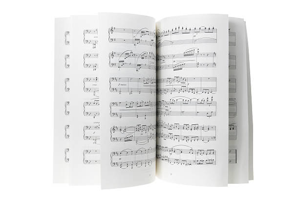 istock Pages of a musical score displayed artistically  180206111