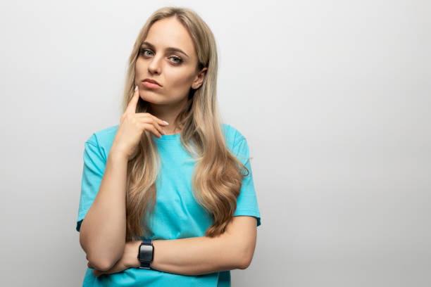 istock dreamy young woman on a white background 1802072506