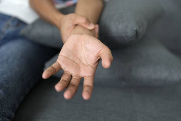 istock Asian woman has nerve inflammation 1802078946