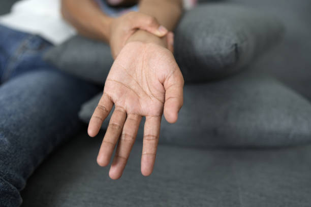 istock Asian woman has nerve inflammation 1802078948
