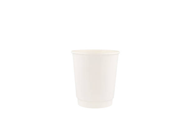 istock White Paper double-wall coffee-to-go cup. Mockup cup for layouts. White background. 1802097738