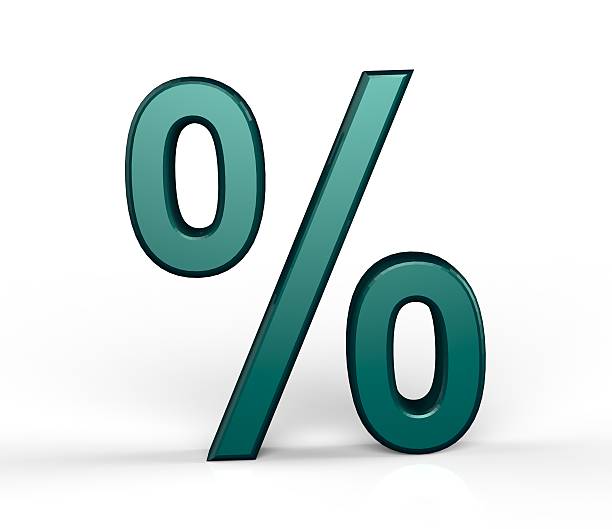 istock Bussines symbols. 3D percentage 180210399
